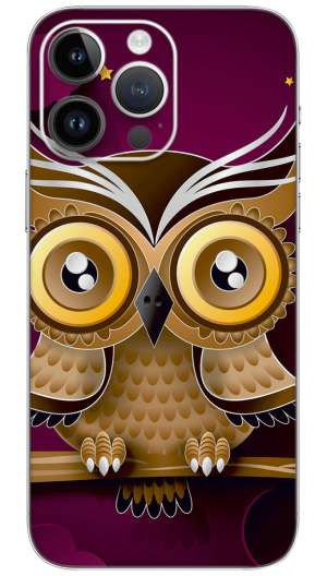 Owl metalic  Mobile Skin Wrap
