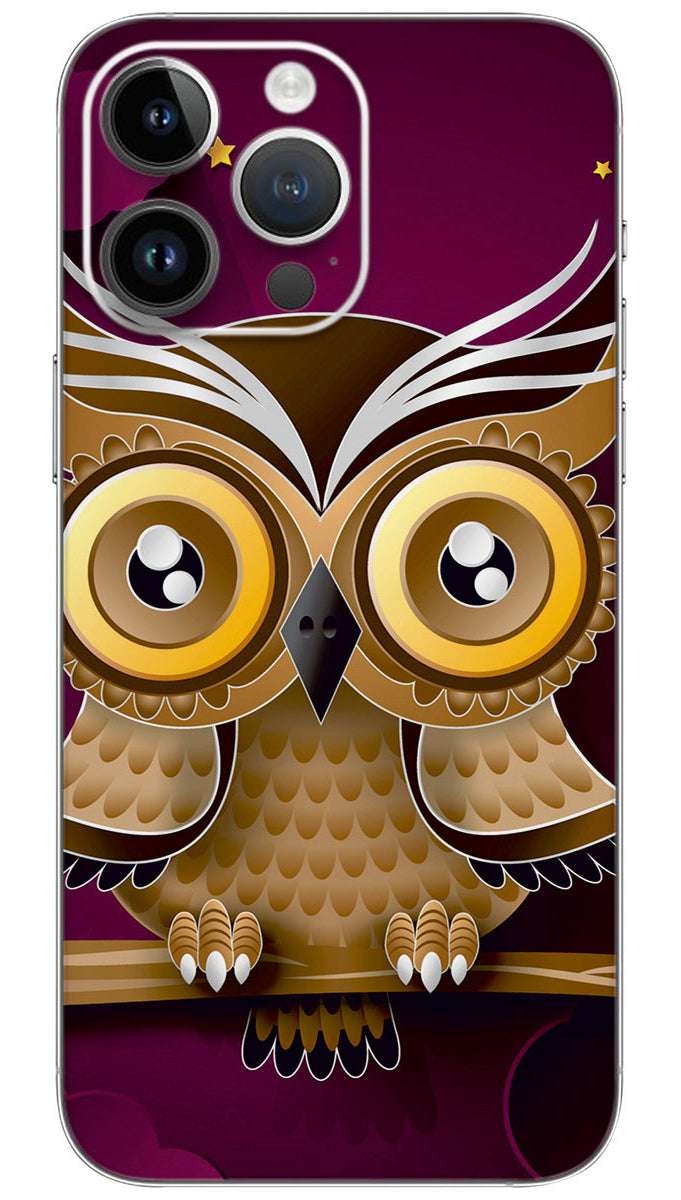 Owl metalic  Mobile Skin Wrap