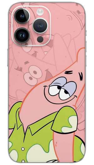 Patrick star cartoon  Mobile Skin Wrap