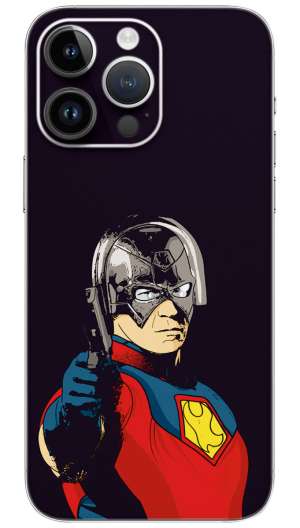 Peacemaker cartoon  Mobile Skin Wrap