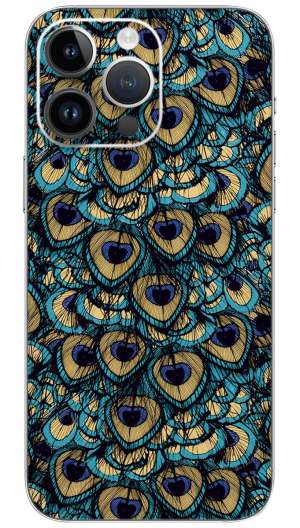 Peacock feather pattern Mobile Skin Wrap