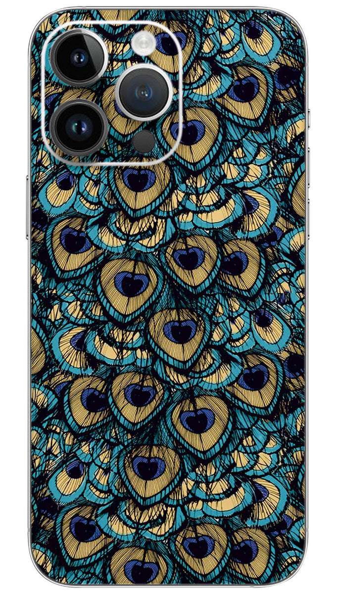 Peacock feather pattern Mobile Skin Wrap