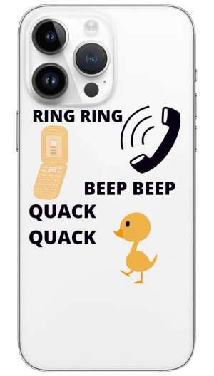 Phone ring beep quotes Mobile Skin Wrap