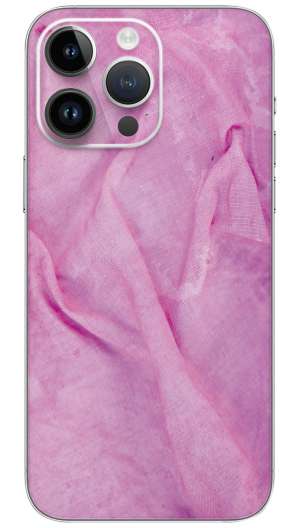 Pink fabric pattern Mobile Skin Wrap