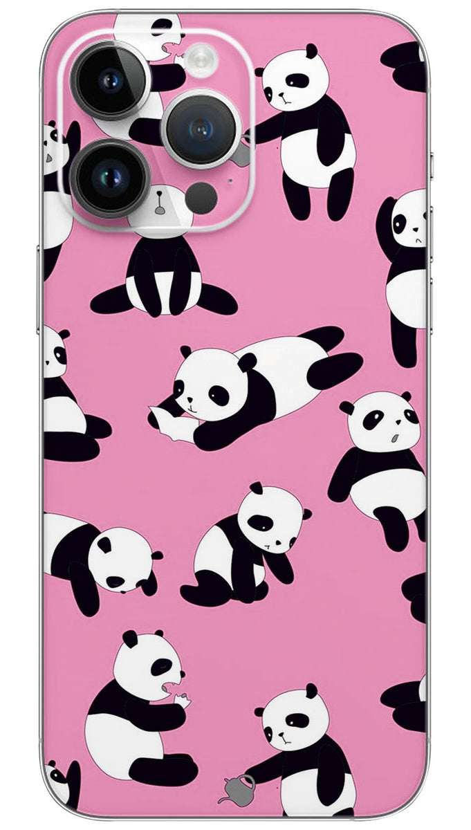 Pink Panda  Mobile Skin Wrap