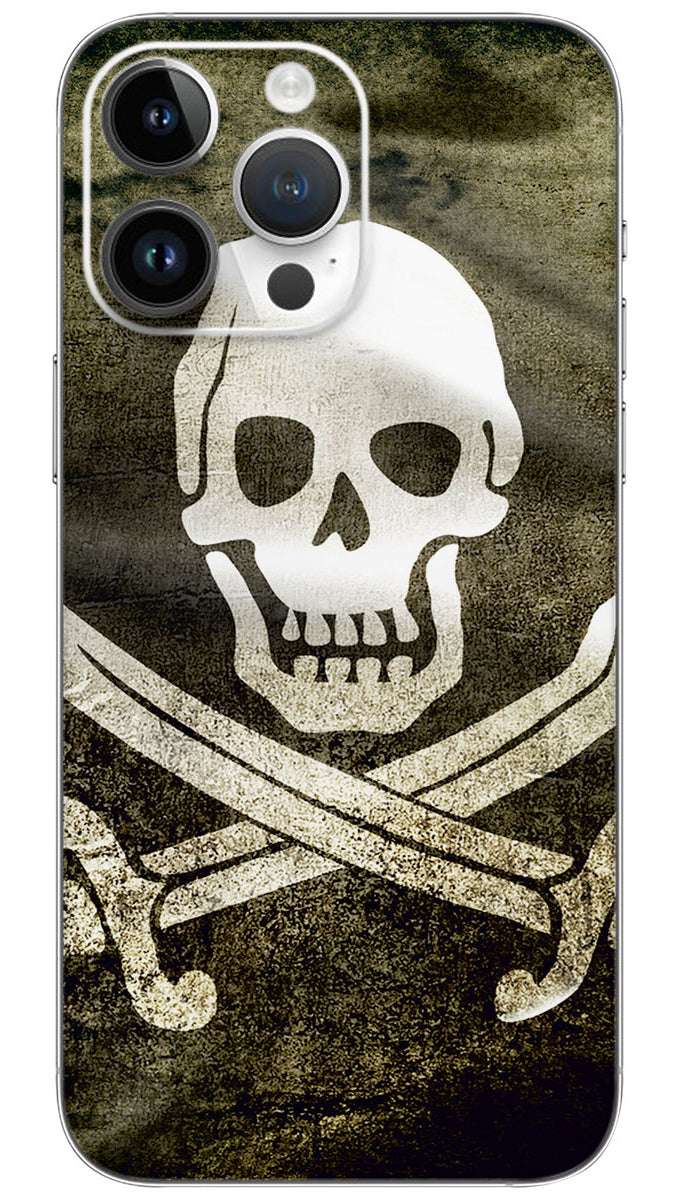 Pirate flag  skul Mobile Skin Wrap