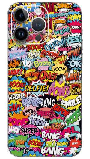Pop art abstract pattern Mobile Skin Wrap