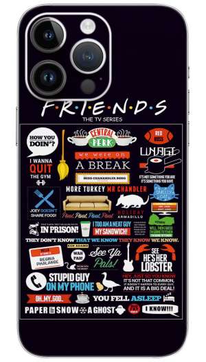 Power Friends Quotes Mobile Skin Wrap