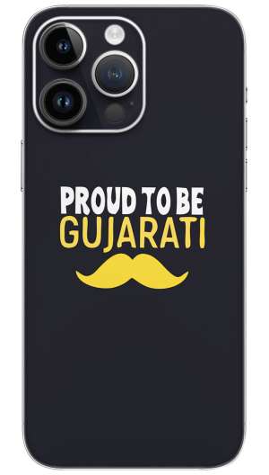 Proud to bee Gujarati  quotes Mobile Skin Wrap