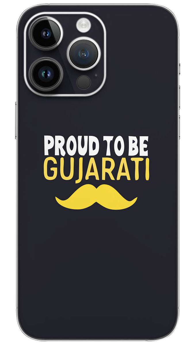 Proud to bee Gujarati  quotes Mobile Skin Wrap