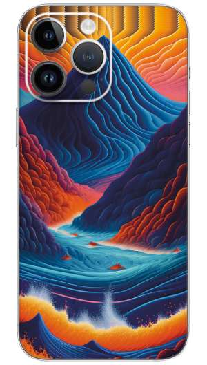 Psychedelic  nuture pattern Mobile Skin Wrap
