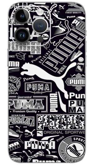 Puma brand  name design  Mobile Skin Wrap