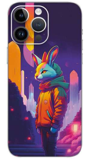Rabbit in the Space Mobile Skin Wrap