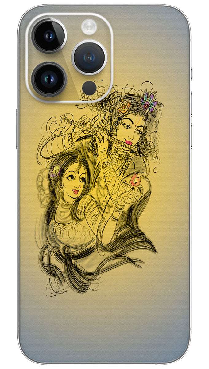 RADHEKRISHNA ART  Mobile Skin Wrap