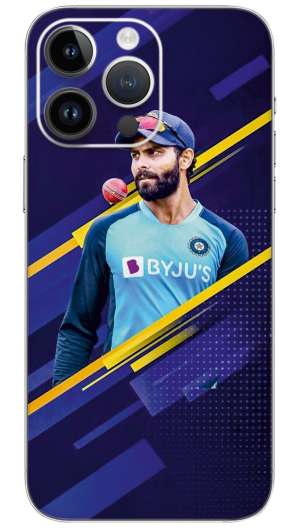 Ravindra jadeja sport player Mobile Skin Wrap