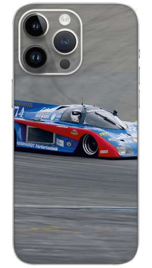 Red and Blue Race Car Mobile Skin Wrap