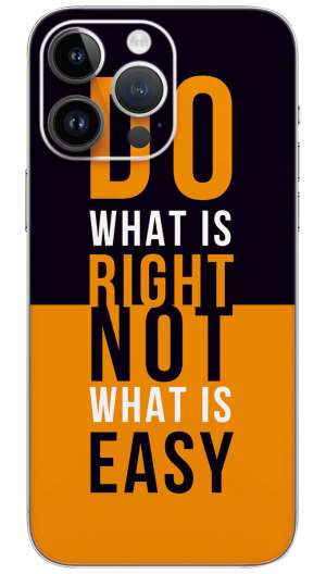 Right easy quotes Mobile Skin Wrap