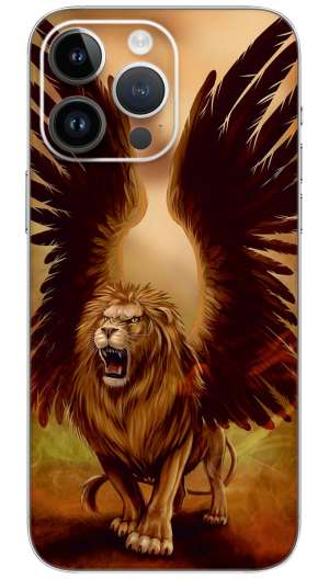 Roaring Forest lion Animals Mobile Skin Wrap