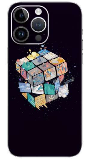 Rubik Cube GAME Mobile Skin Wrap