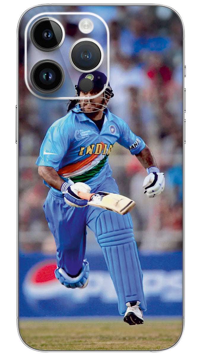 Running ms dhoni  Mobile Skin Wrap