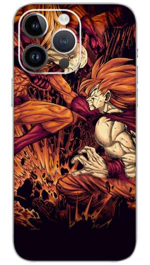 Saitama vs Goku anime Mobile Skin Wrap