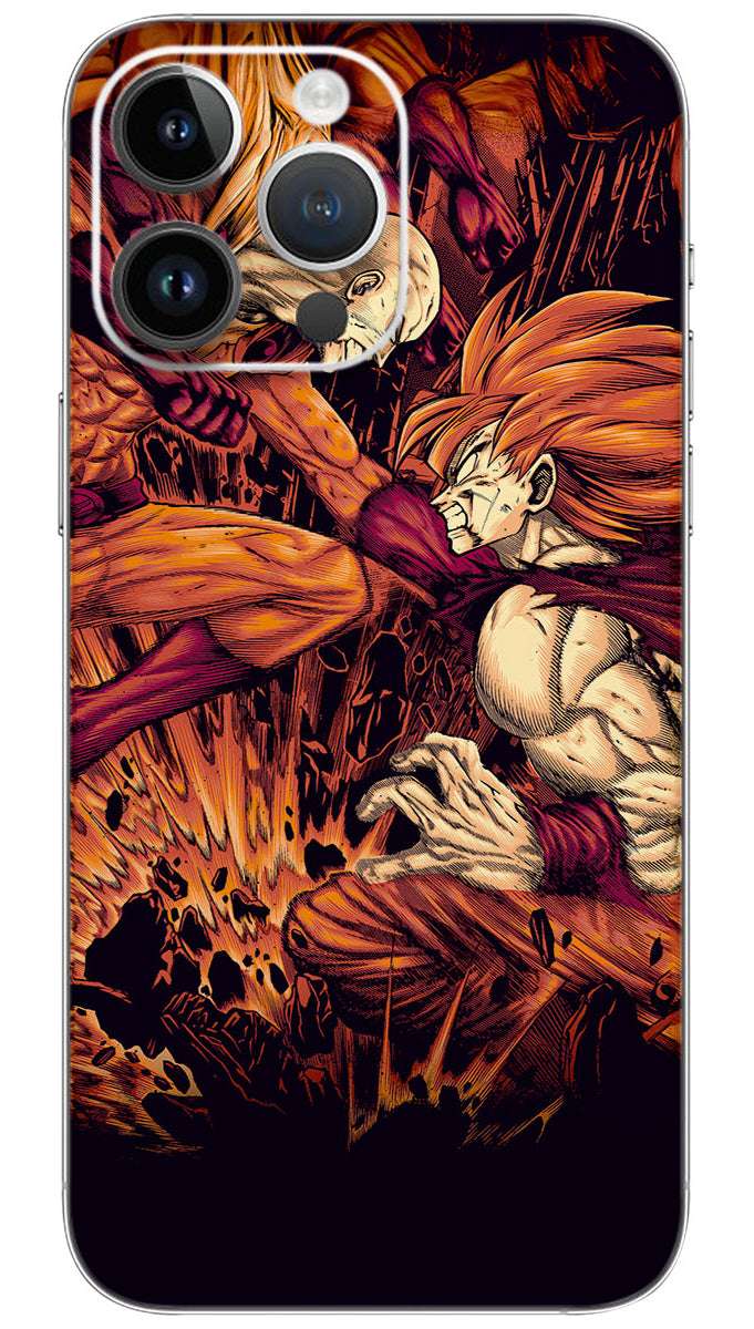 Saitama vs Goku anime Mobile Skin Wrap