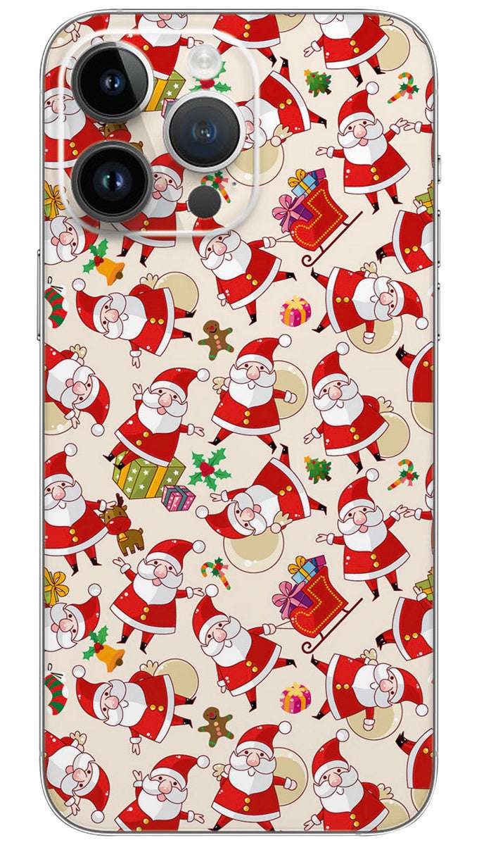Santaclaus pattern  Mobile Skin Wrap