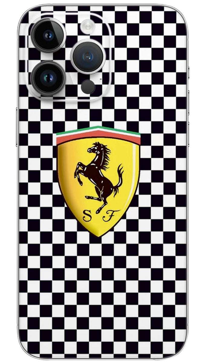 Scuderia Ferrari Pit Crew Analog Black Mobile Skin Wrap