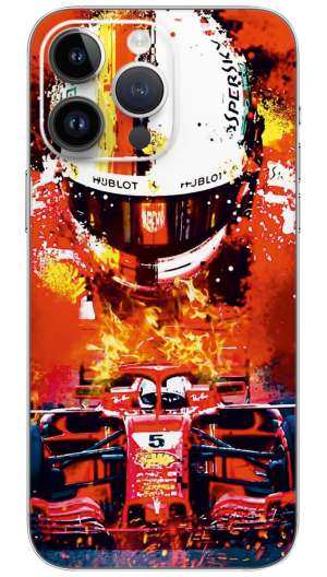 Sebastian Vettel car Mobile Skin Wrap