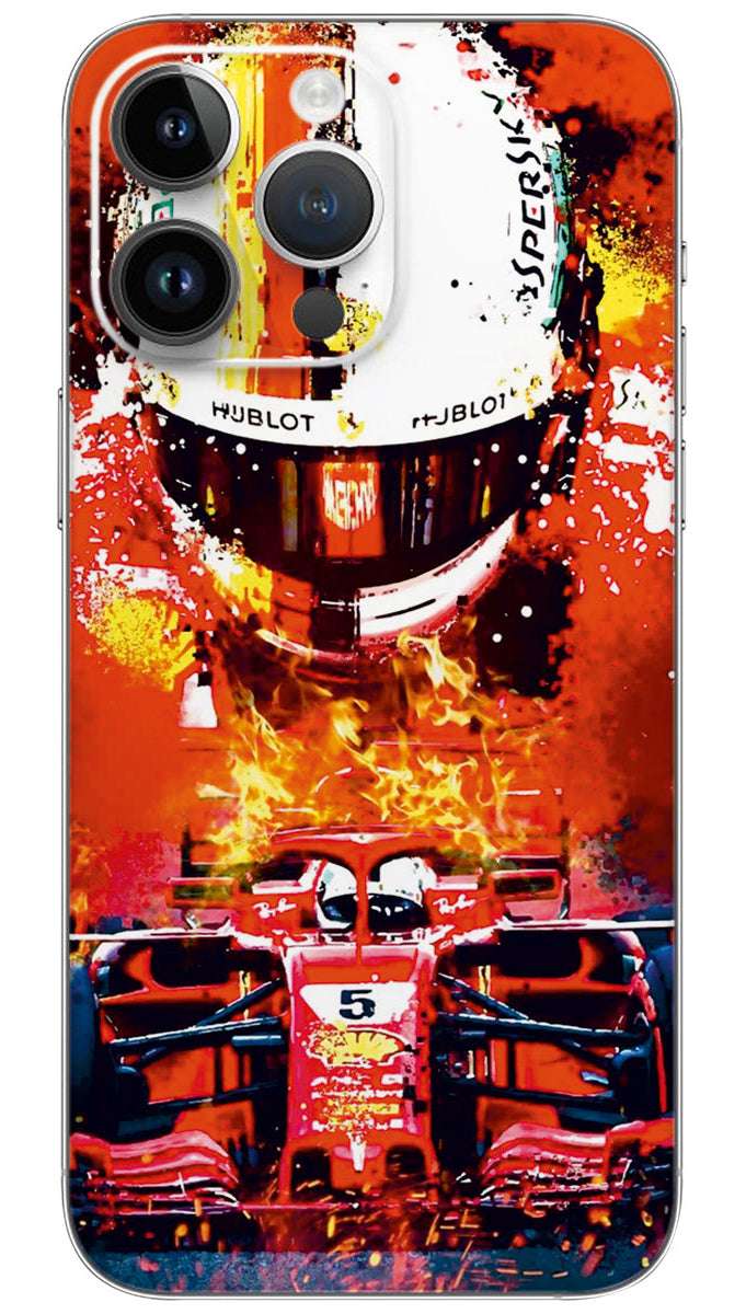 Sebastian Vettel car Mobile Skin Wrap