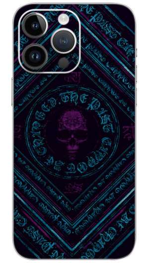 Skull background design Mobile Skin Wrap
