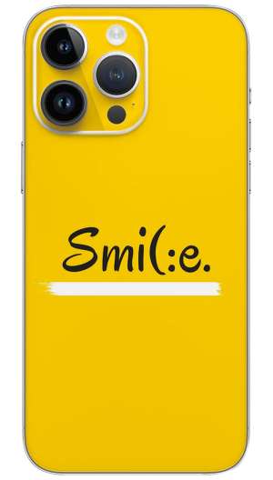 Smile icon logo design quotes Mobile Skin Wrap
