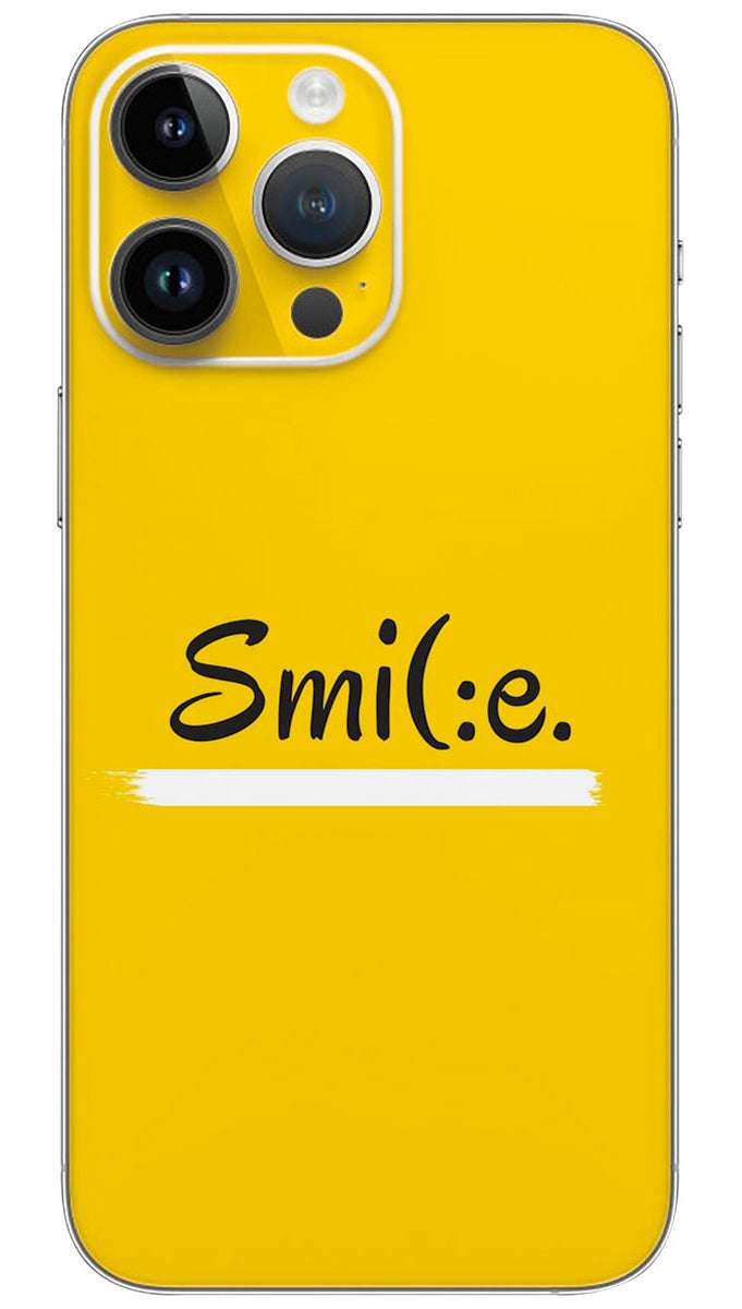 Smile icon logo design quotes Mobile Skin Wrap