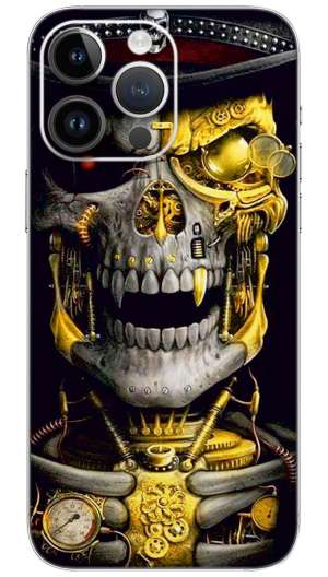 Steampunk Skull   Mobile Skin Wrap