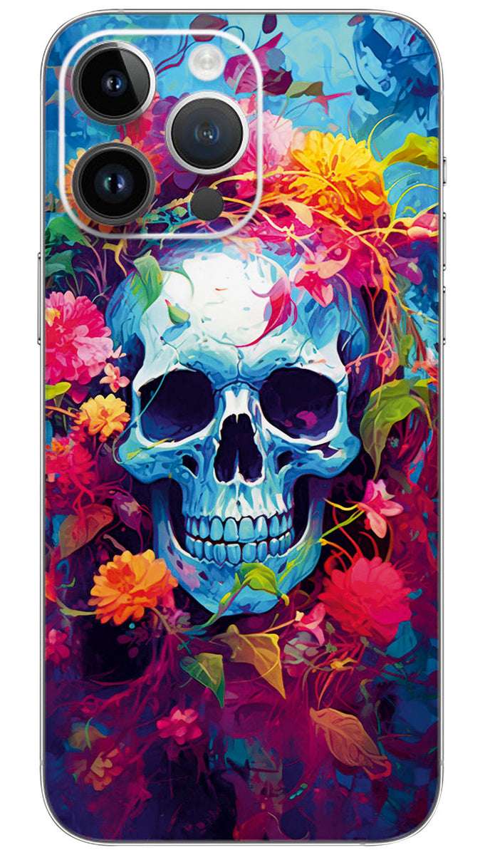 Sugar skull design Mobile Skin Wrap