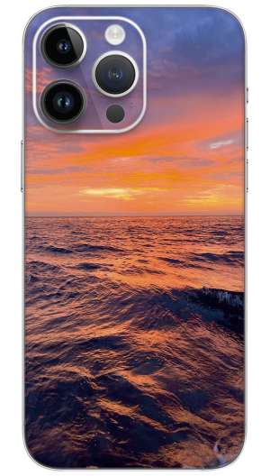 SUNSET AT SEA NUTURE Mobile Skin Wrap
