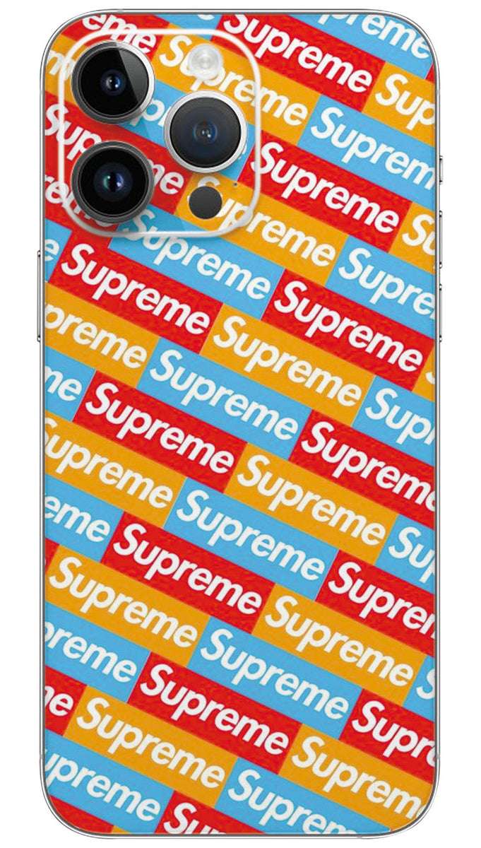 Supreme multicolor design  Mobile Skin Wrap