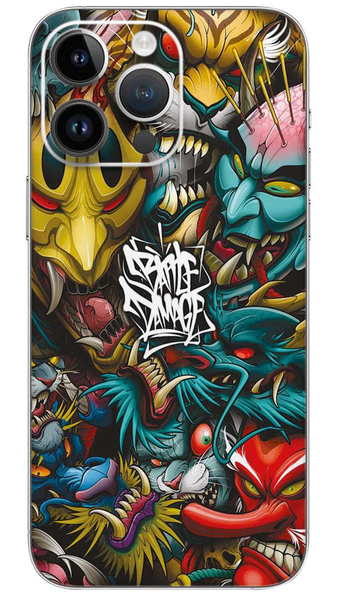 tamara graffiti pattern Mobile Skin Wrap