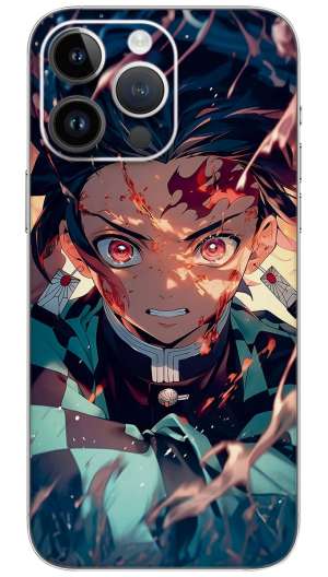 Tanjiro kamado anime Mobile Skin Wrap
