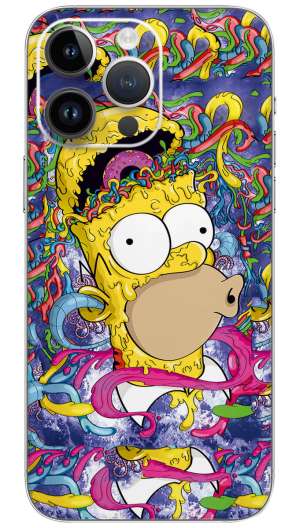 The simpsons pattern  Mobile Skin Wrap