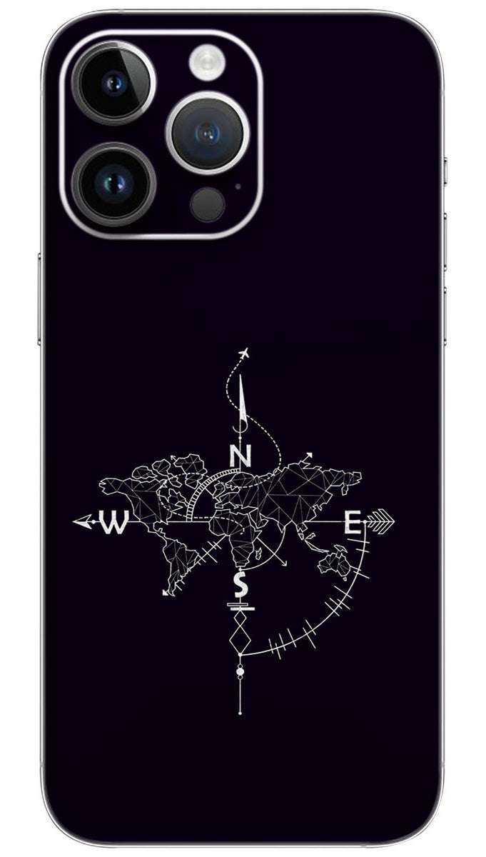 THE WORLD MAP Mobile Skin Wrap