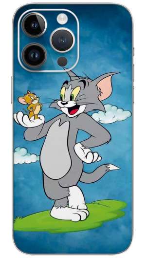 Tom and jerry cartoon  Mobile Skin Wrap