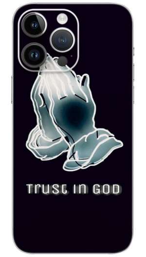 Trust in god quotes Mobile Skin Wrap