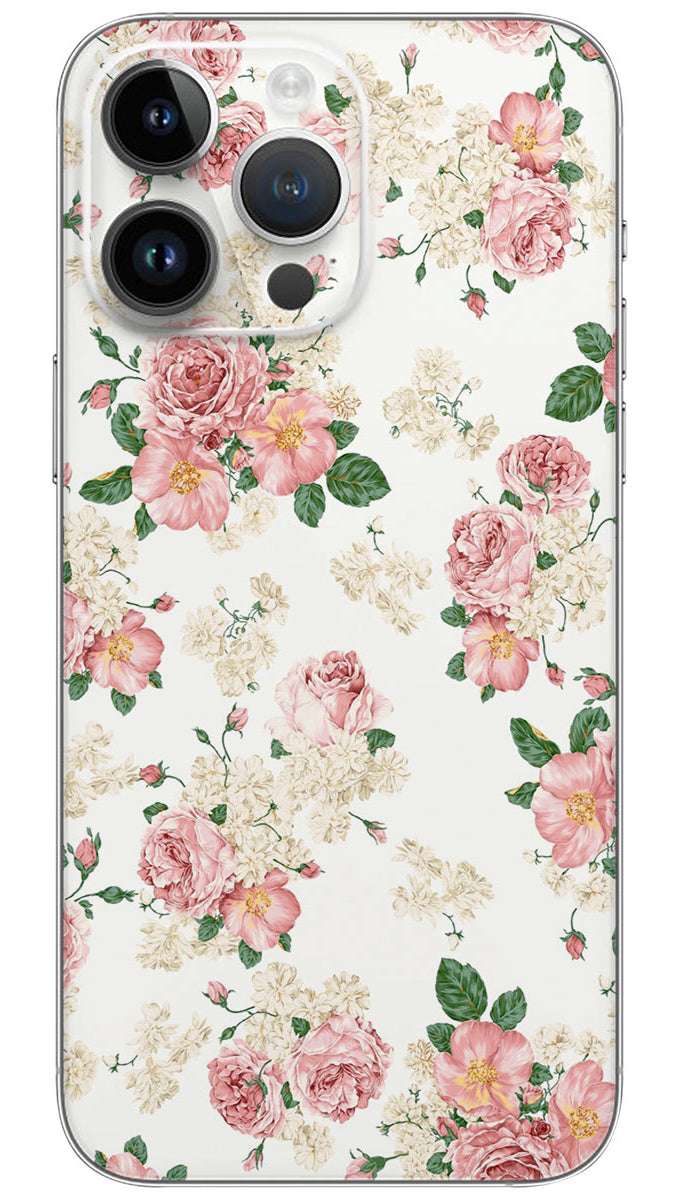 Vintage Tumblr Floral pattern Mobile Skin Wrap