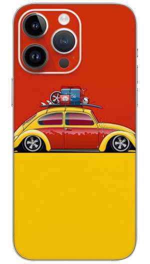 Volkswagen Type 2 cartton car Mobile Skin Wrap