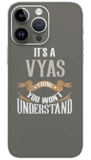 Vyas name Mobile Skin Wrap