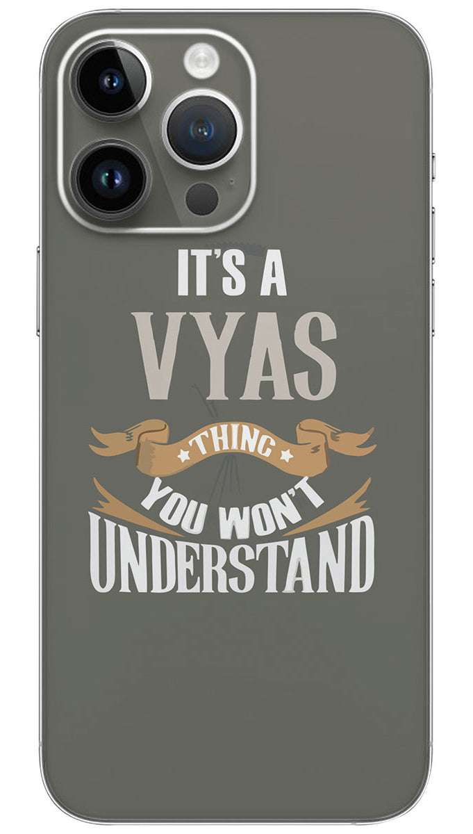 Vyas name Mobile Skin Wrap