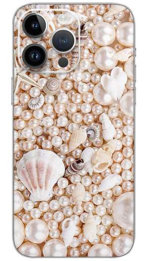 White Pearl Ocean Mobile Skin Wrap