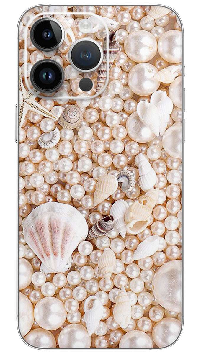 White Pearl Ocean Mobile Skin Wrap