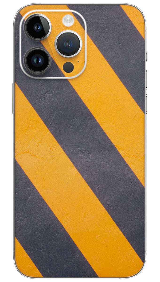 Yellow Stripe Pattern Mobile Skin Wrap